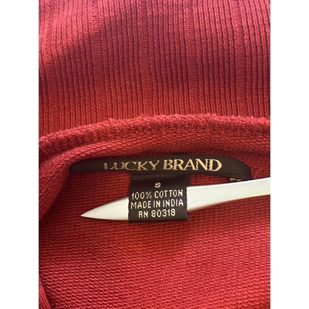 Lucky Brand Knit Wear Vintage Light Jacket Sweater Cardigan Toggle Sz S EUC - Picture 9 of 14